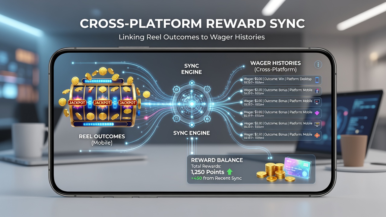 Server infrastructure diagram illustrating real-time synchronization of mobile wager data and reel results