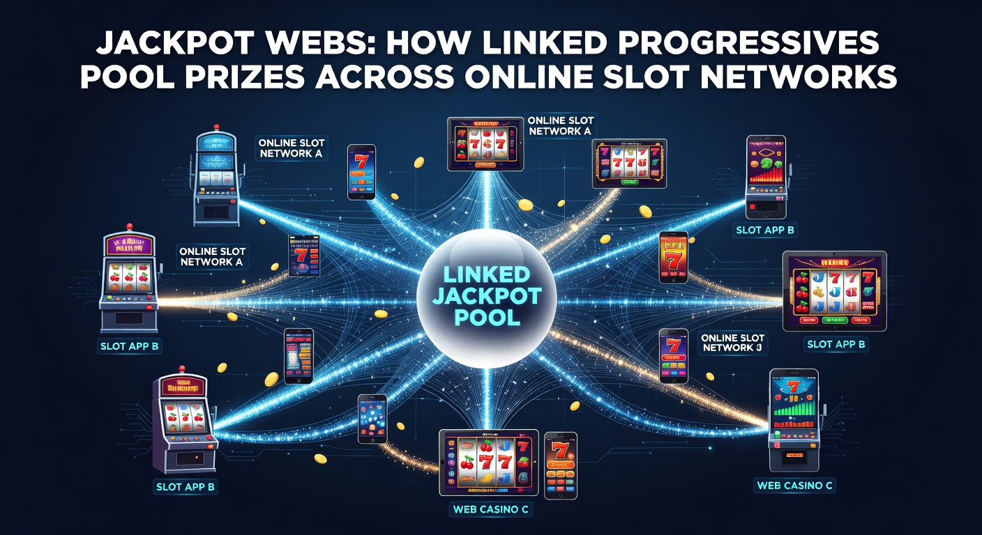 Graph showing explosive growth of progressive jackpot pools in online networks, with peaks in multi-million wins